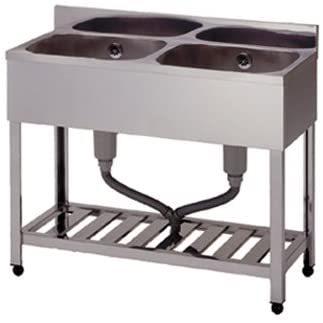 アズマ AZUMA 東製作所 二槽シンク KP2-750 750×450×800mm  