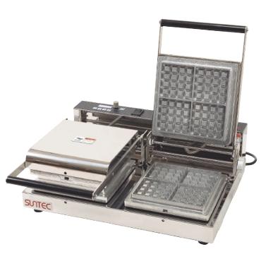 サンテックダブルホットサンドメーカー 2連式ステンレス製