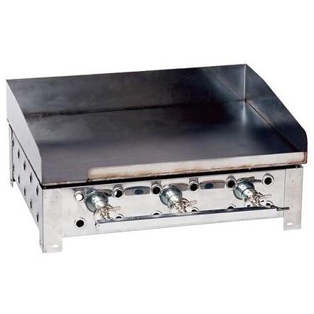 4.5ミリ→６ミリへ変更可　送料無料　未使用品　プレス鉄板焼きグリラー　LPガス LP 鉄板6ミリ ふち傾斜あり 鉄板焼き機 業務用 グリドル グリラー