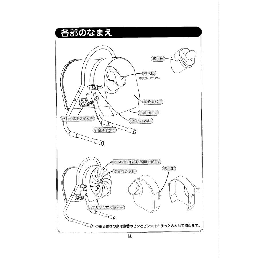 ハッピージャパン（ハッピー）ハッピー おろし機 オロシー RHG-15G｜ttjxc56507｜03