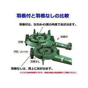 タチバナ 鋳物コンロ 二重羽根付コンロ ハイカロリー TS-208 バーナー