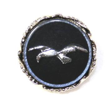 【送料無料】メタルボタンかもめcolor.4・20mm【イタリア製ビンテージボタン】高級スーツジャケット用ボタン[1個から販売] | 