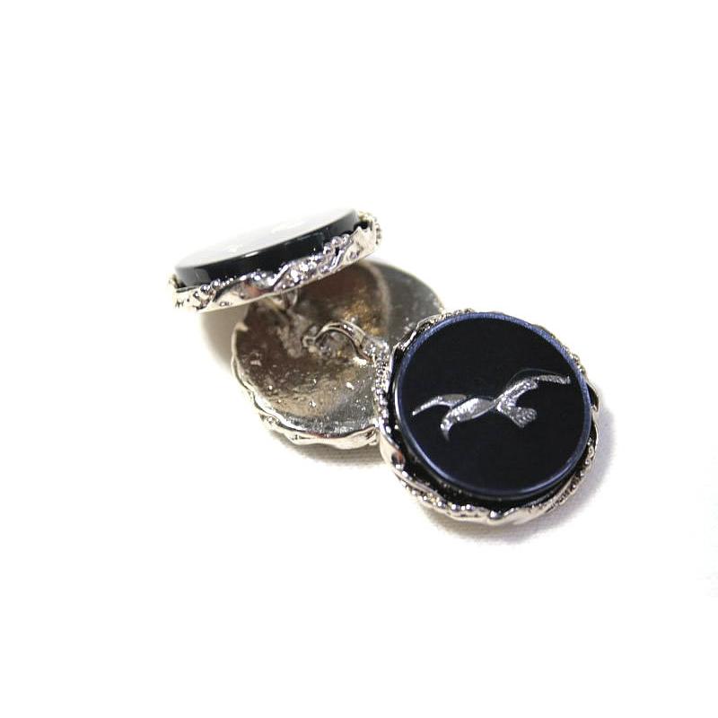 【送料無料】メタルボタンかもめcolor.4・20mm【イタリア製ビンテージボタン】高級スーツジャケット用ボタン[1個から販売] |  | 01