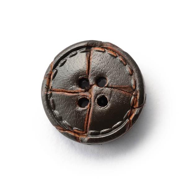 本革ボタン LZ1500 15mm  color.04ダークブラウン  袖用ボタン 革ボタン,レザーボタン,皮ボタン老舗テーラー御用達スーツボタン専門店 | 