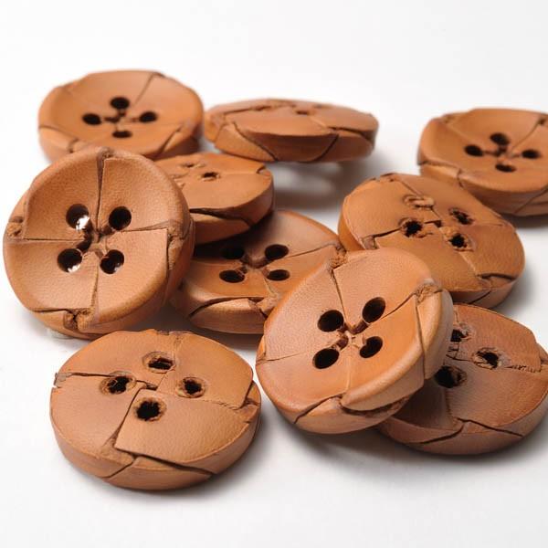 本革ボタン LZ-2200 25mm  color.01ライトブラウン  コート対応ボタン老舗テーラー御用達スーツボタン専門店の革ボタン,レザーボタン,皮ボタン |  | 01