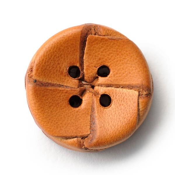 本革ボタン LZ-2200 20mm  color.01ライトブラウン  コート対応ボタン老舗テーラー御用達スーツボタン専門店の革ボタン,レザーボタン,皮ボタン | 