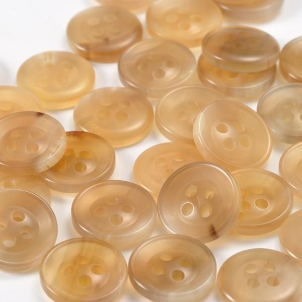 水牛ボタンK-250 COLOR.1 ベージュ15mm紳士服スーツジャケットの袖口・袖ボタンに 老舗テーラー御用達スーツボタン専門店の高級ボタン |  | 01