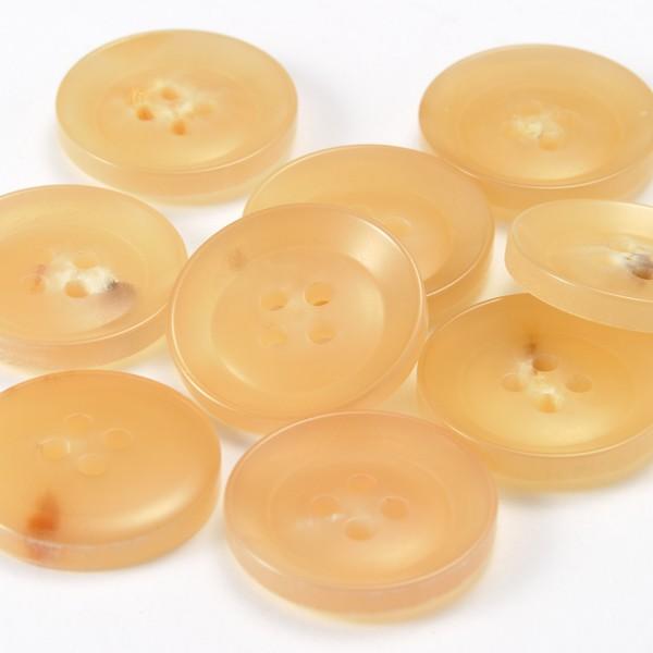 水牛ボタンK-250 COLOR.1 ベージュ 25mm  コートボタンの取替 老舗テーラー御用達スーツボタン専門店の高級ボタン |  | 01