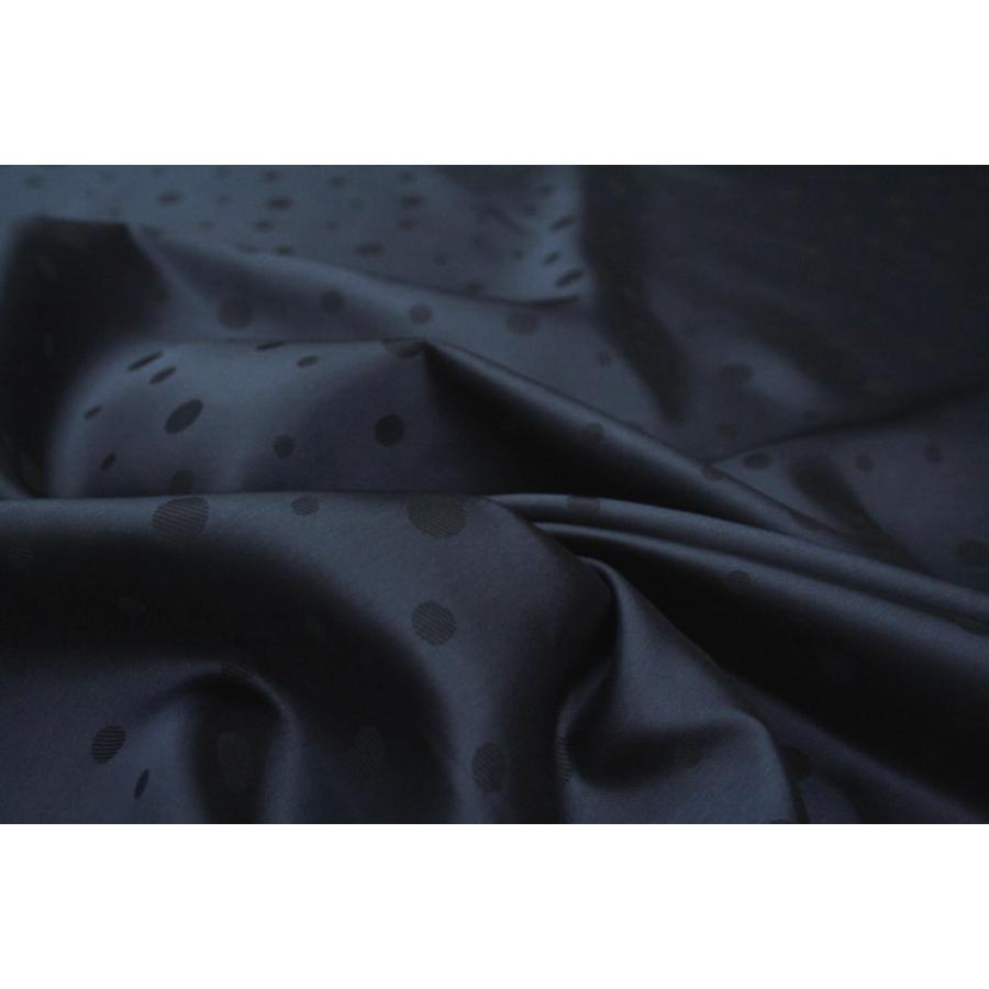 送料無料 9302 カラー51ネイビー 水玉柄高級ジャガード裏地 高密度,キュプラ100%,ふじやま織 |  | 02
