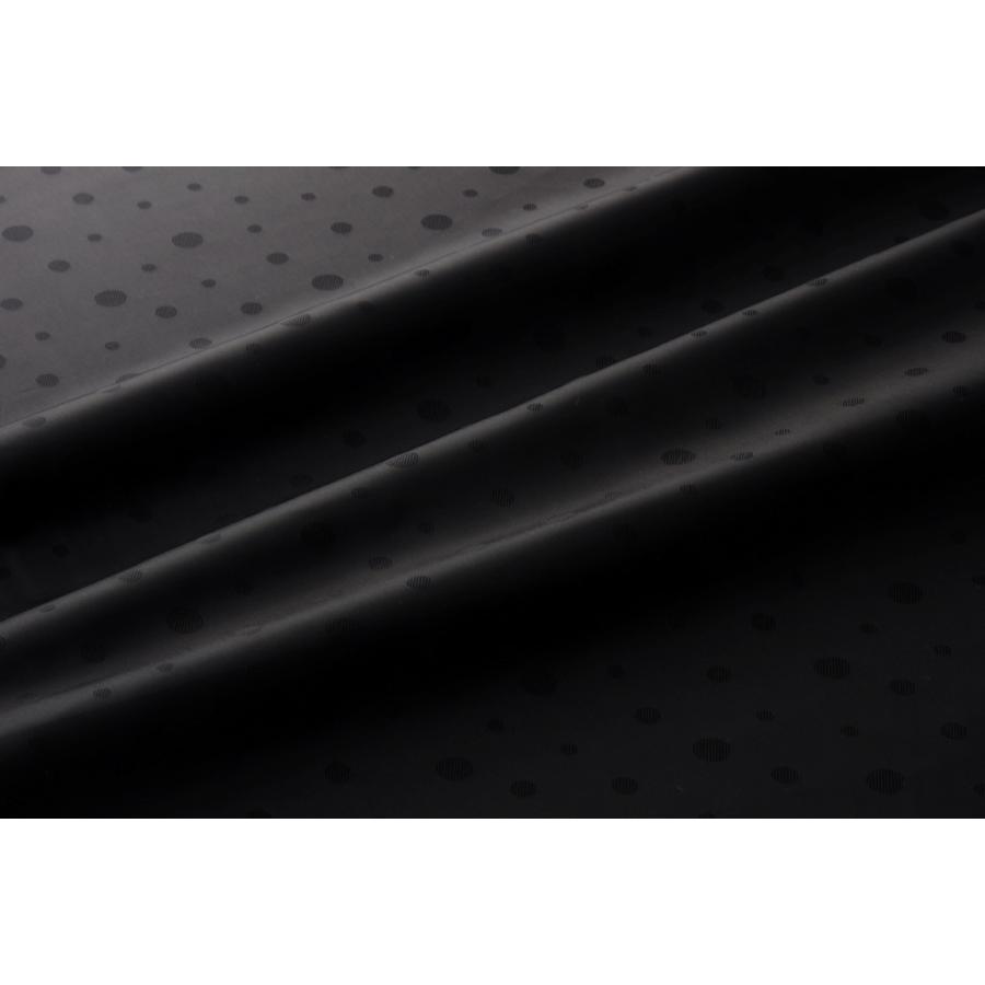 送料無料 9302 カラー90ブラック 水玉柄高級ジャガード裏地 高密度,キュプラ100%,ふじやま織 | 