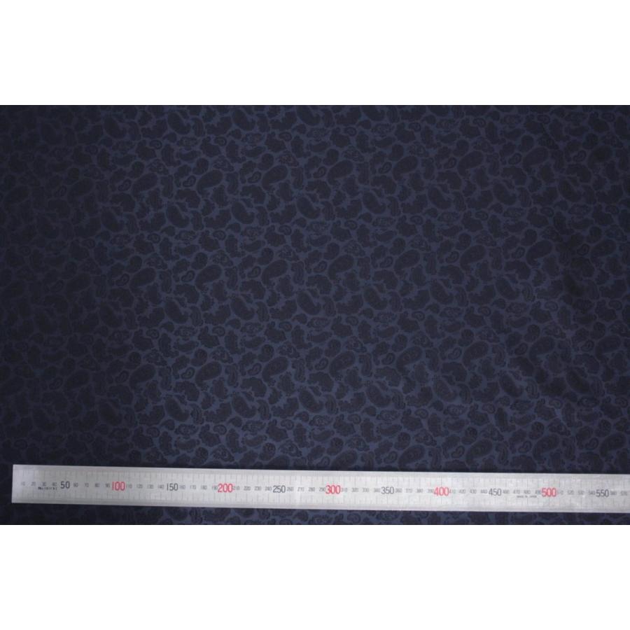 送料無料 9303 カラー51ネイビー ペズリー柄高級ジャガード裏地 高密度,キュプラ100%,ふじやま織 |  | 03
