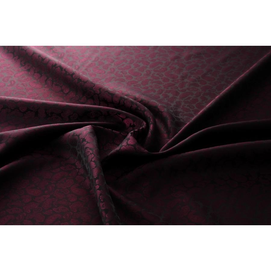 送料無料 9303 カラー60ダークワインレッド ペズリー柄高級ジャガード裏地 高密度,キュプラ100%,ふじやま織 |  | 01