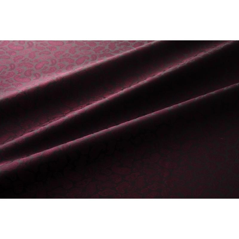 送料無料 9303 カラー60ダークワインレッド ペズリー柄高級ジャガード裏地 高密度,キュプラ100%,ふじやま織 |  | 02