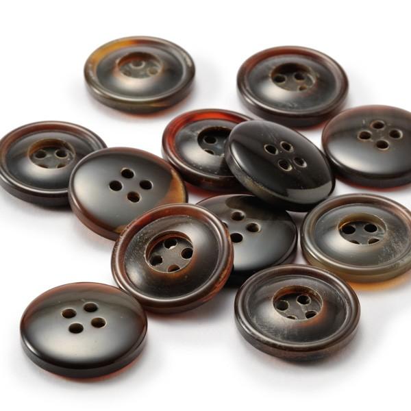 送料無料 水牛ボタンブラントK-1094 COLOR.GH 20mm紳士服スーツジャケットの前ボタン 老舗テーラー御用達スーツボタン専門店の高級ボタン |  | 01