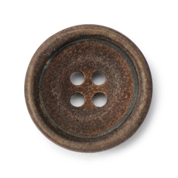 送料無料 水牛ボタンブラントK-1198 COLOR.BRNブラウン 15mm紳士服スーツジャケットの袖口・袖ボタン スーツボタン専門店 | 