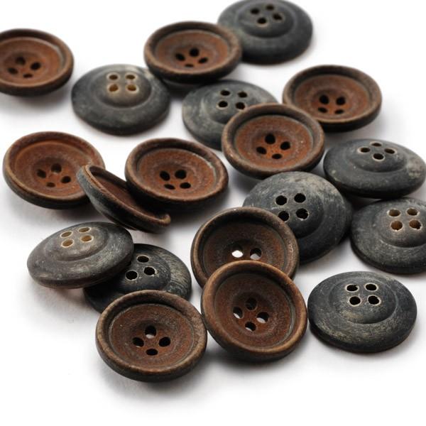 送料無料 水牛ボタンブラントK-1198 COLOR.BRNブラウン 15mm紳士服スーツジャケットの袖口・袖ボタン スーツボタン専門店 |  | 01