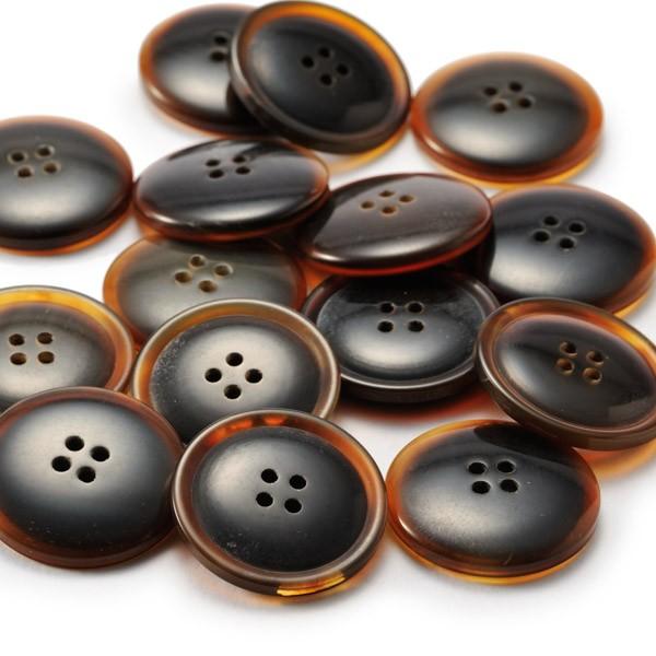 送料無料 水牛ボタンブラントK-1194 COLOR.GHダークブラウン 20mm紳士服スーツジャケットの前ボタン スーツボタン専門店 |  | 01