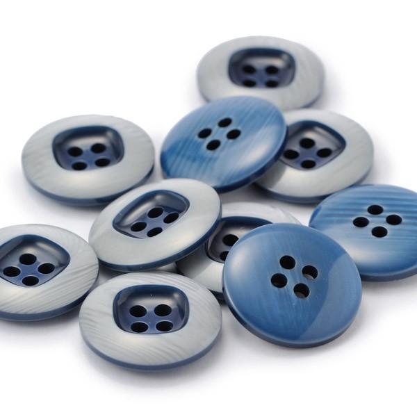 送料無料 高級スーツジャケット用ボタン CAROL COLOR.02  15mmキャロル紳士服スーツジャケットの袖口・袖ボタンに スーツボタン専門店 |  | 01