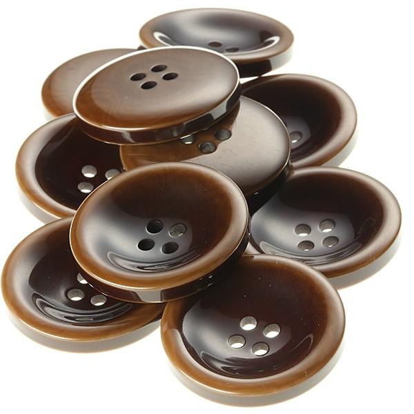Ｖ７７　25mm  color.44ブラウン  コート対応ボタン老舗テーラー御用達スーツボタン専門店の高級ボタン | 