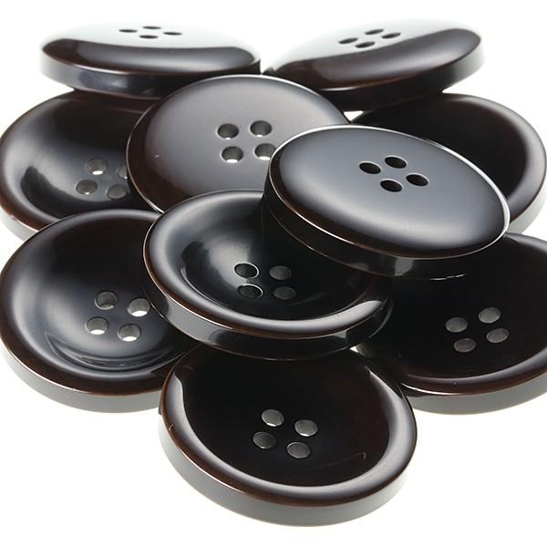 Ｖ７７　30mm  color.47ダークブラウン  コート対応ボタン老舗テーラー御用達スーツボタン専門店の高級ボタン | 