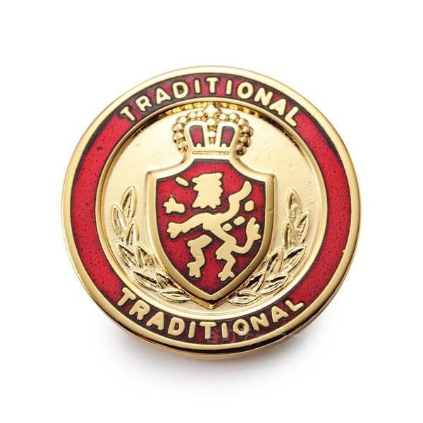 メタルボタンWF-2003 G28 ・ゴールドレッド・21mm紳士服スーツジャケット20mm21mmボタン取替えに スーツボタン専門店 | 