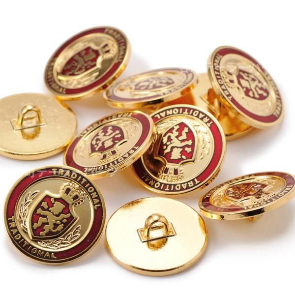 メタルボタンWF-2003 G28 ・ゴールドレッド・21mm紳士服スーツジャケット20mm21mmボタン取替えに スーツボタン専門店 |  | 01