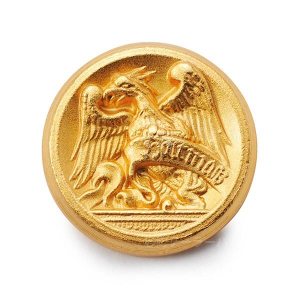 メタルボタンWF-81・ゴールド・15mm紳士服スーツジャケット袖口・袖ボタン 老舗テーラー御用達スーツボタン専門店の高級ボタン | 