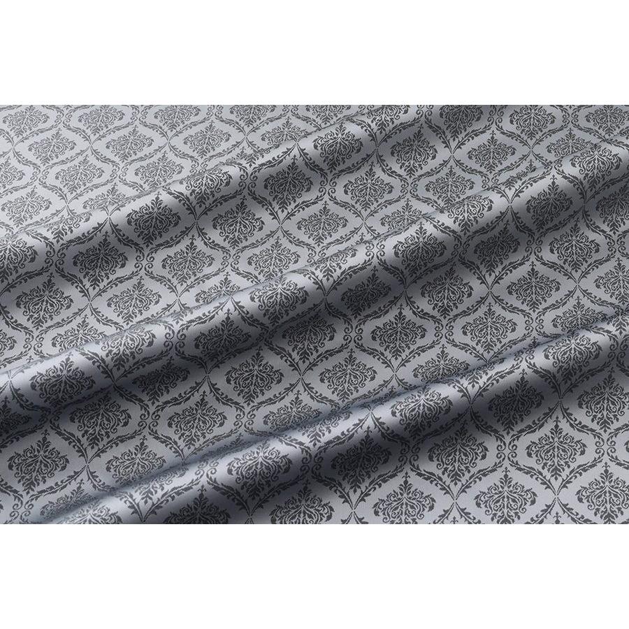 送料無料 9304 カラー10シルバー ダマスク柄高級ジャガード裏地 高密度,キュプラ100%,ふじやま織 | 