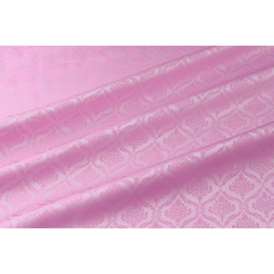 送料無料 9304 カラー20ライトピンク ダマスク柄高級ジャガード裏地 高密度,キュプラ100%,ふじやま織 | 