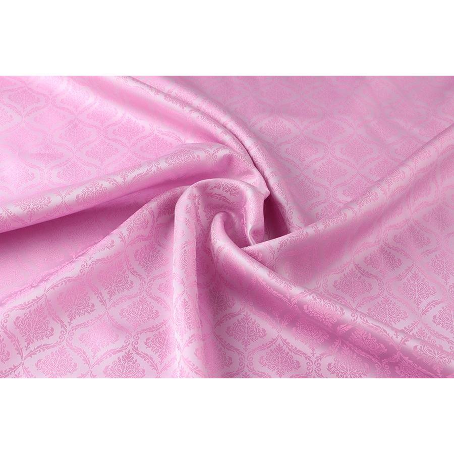 送料無料 9304 カラー20ライトピンク ダマスク柄高級ジャガード裏地 高密度,キュプラ100%,ふじやま織 |  | 01
