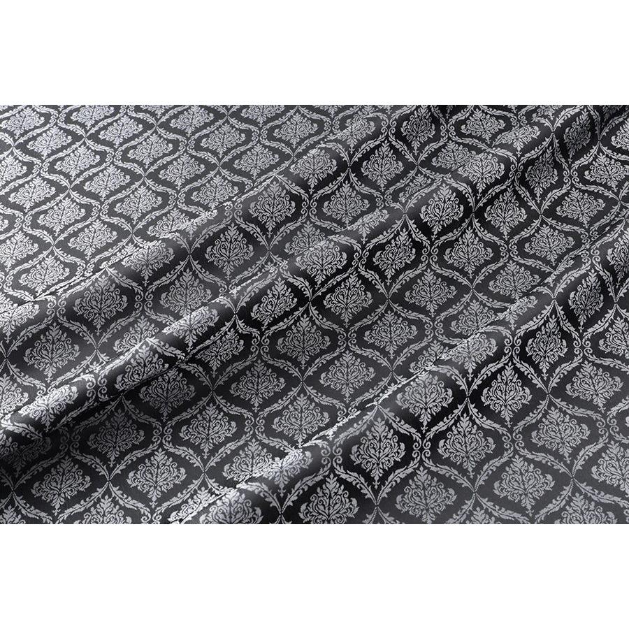送料無料 9304 カラー40ダークグレー ダマスク柄高級ジャガード裏地 高密度,キュプラ100%,ふじやま織 | 