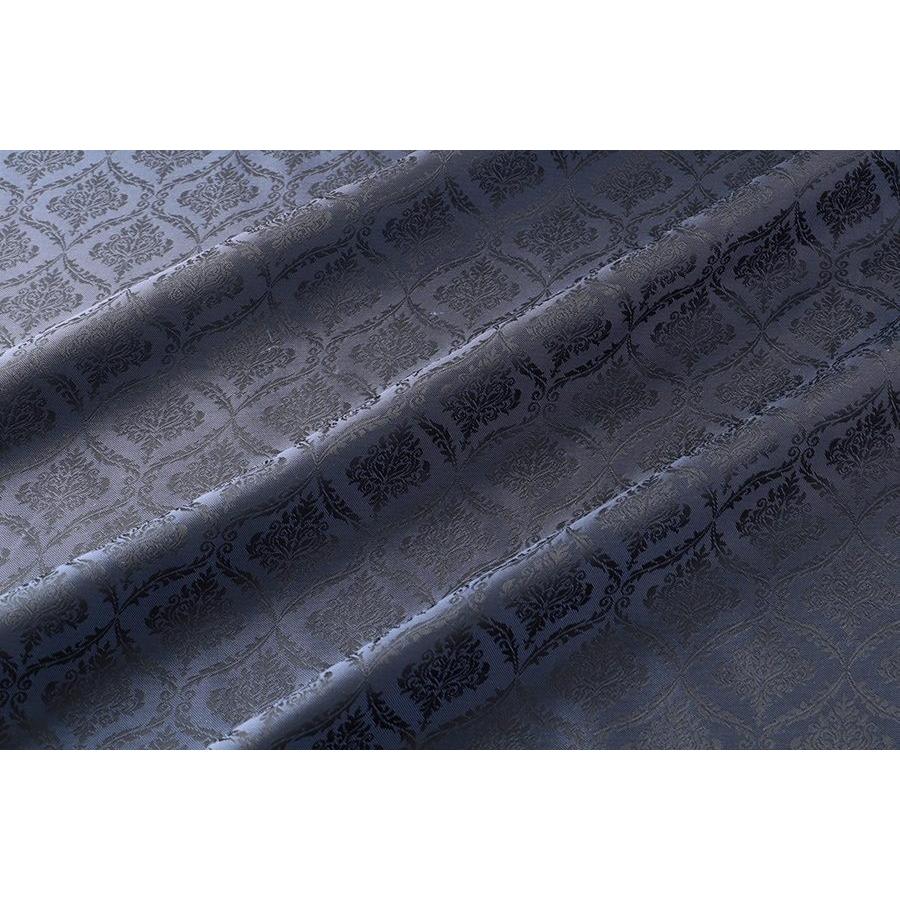 送料無料 9304 カラー51ネイビー ダマスク柄高級ジャガード裏地 高密度,キュプラ100%,ふじやま織 | 
