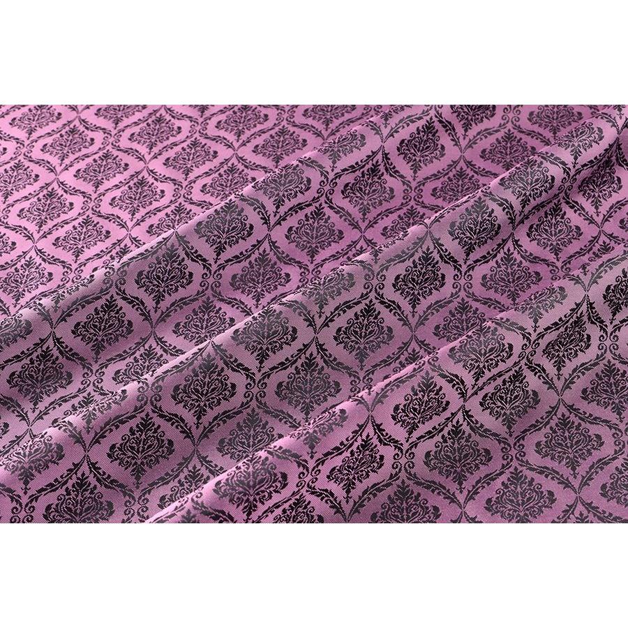 送料無料 9304 カラー71ピンク ダマスク柄高級ジャガード裏地 高密度,キュプラ100%,ふじやま織 | 
