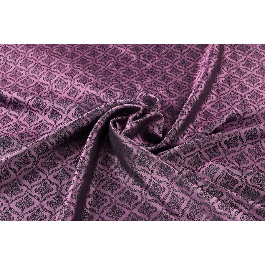 送料無料 9304 カラー71ピンク ダマスク柄高級ジャガード裏地 高密度,キュプラ100%,ふじやま織 |  | 01