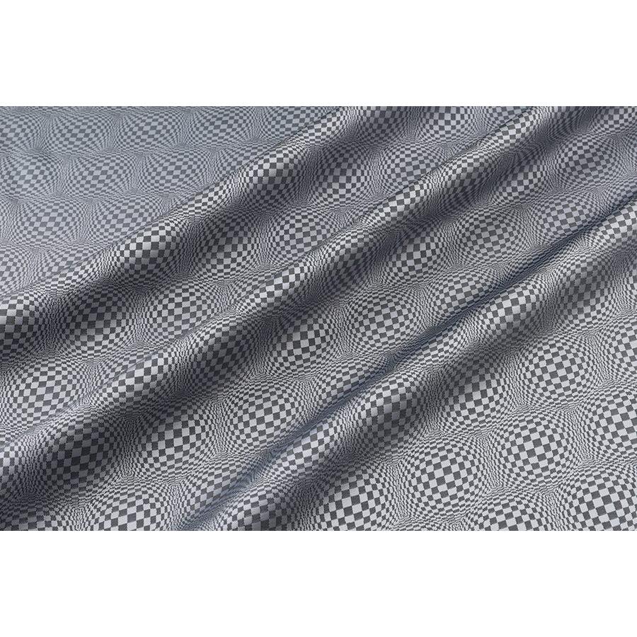 送料無料 9305 カラー10シルバー 格子幾何学柄高級ジャガード裏地 高密度,キュプラ100%,ふじやま織 | 