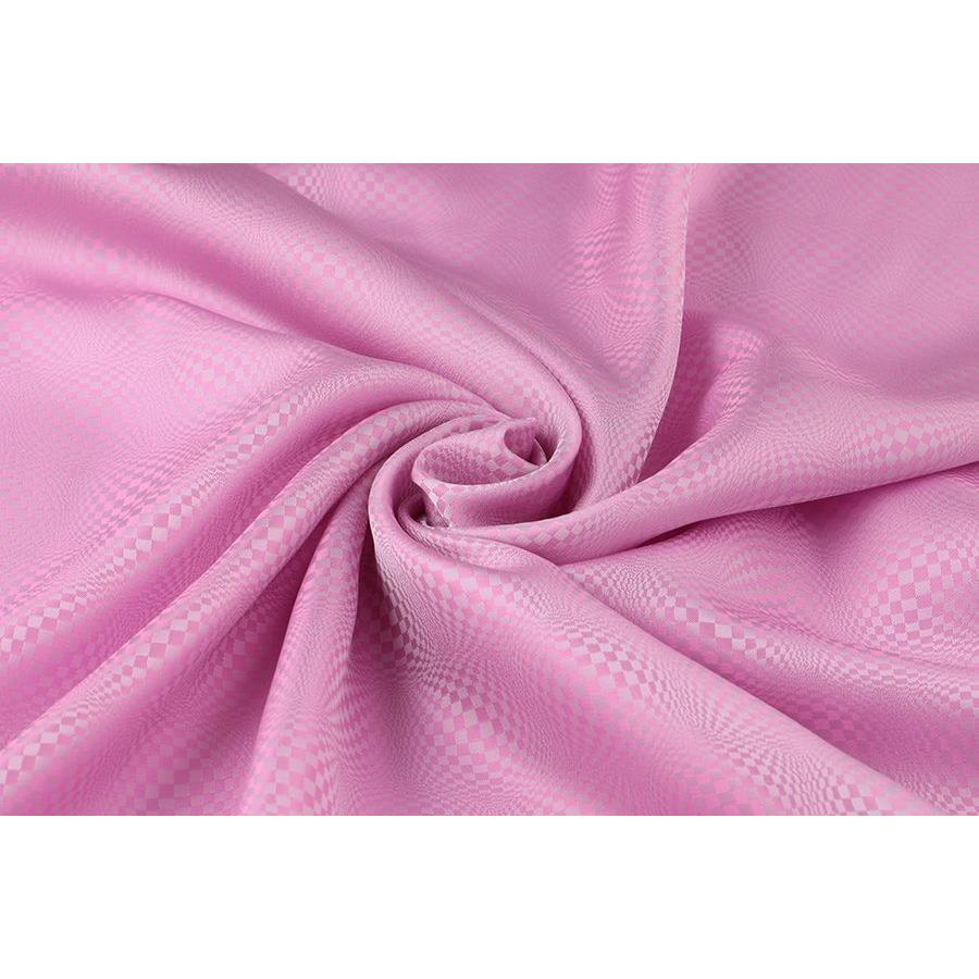 送料無料 9305 カラー20ピンク 格子幾何学柄高級ジャガード裏地 高密度,キュプラ100%,ふじやま織 |  | 01