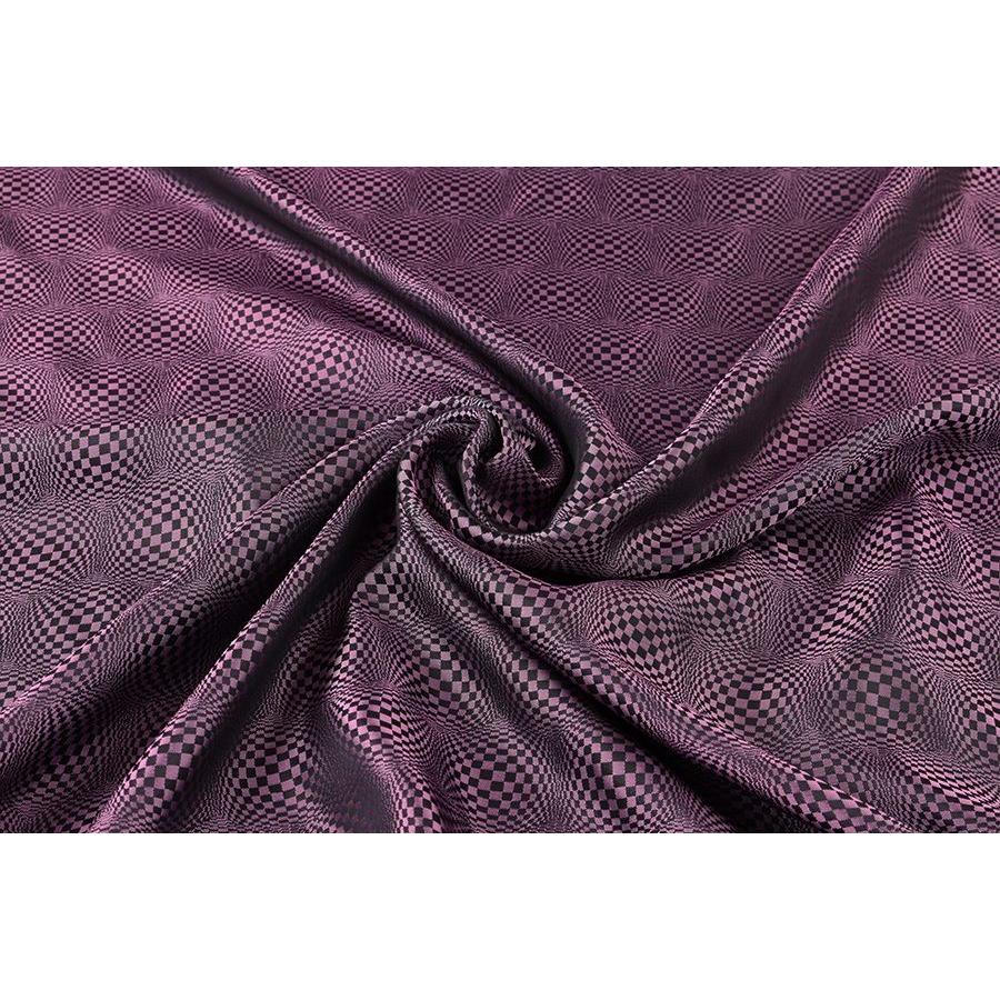 送料無料 9305 カラー70ピンク 格子幾何学柄高級ジャガード裏地 高密度,キュプラ100%,ふじやま織 |  | 01