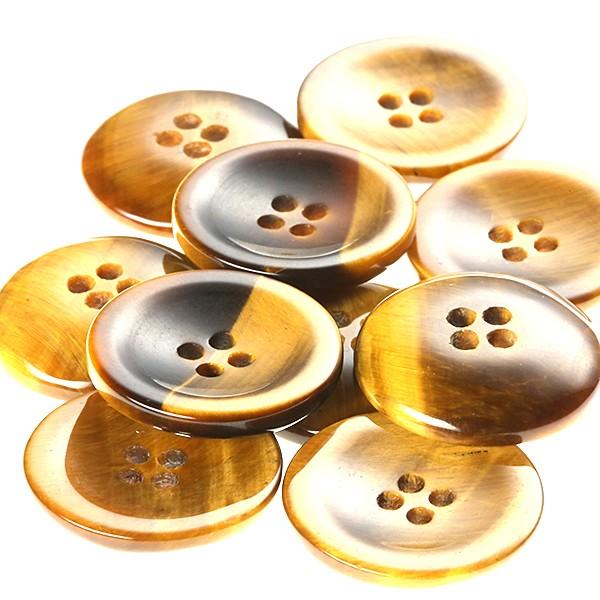 送料無料 宝石ボタンST104 No.2：虎目石  15mm高級スーツジャケット用ボタン　トラメ石スーツボタン紳士服スーツジャケットの袖口・袖ボタン | 