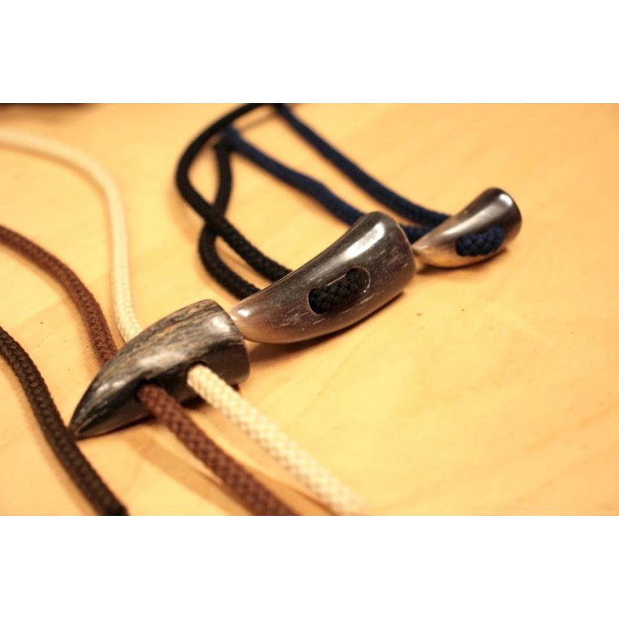 トグルボタン用ひも ブラック黒色 コート用水牛トグルボタンの紐 10cm単位 ダッフルコート用紐 ヒモのみボタン別売 |  | 01