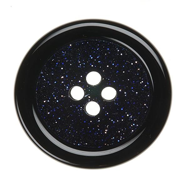 送料無料 20mm宝石ボタンREX No.15  内側：紫金石,外側：オニキス 高級スーツジャケット用ボタン,パワーストーン |  | 01