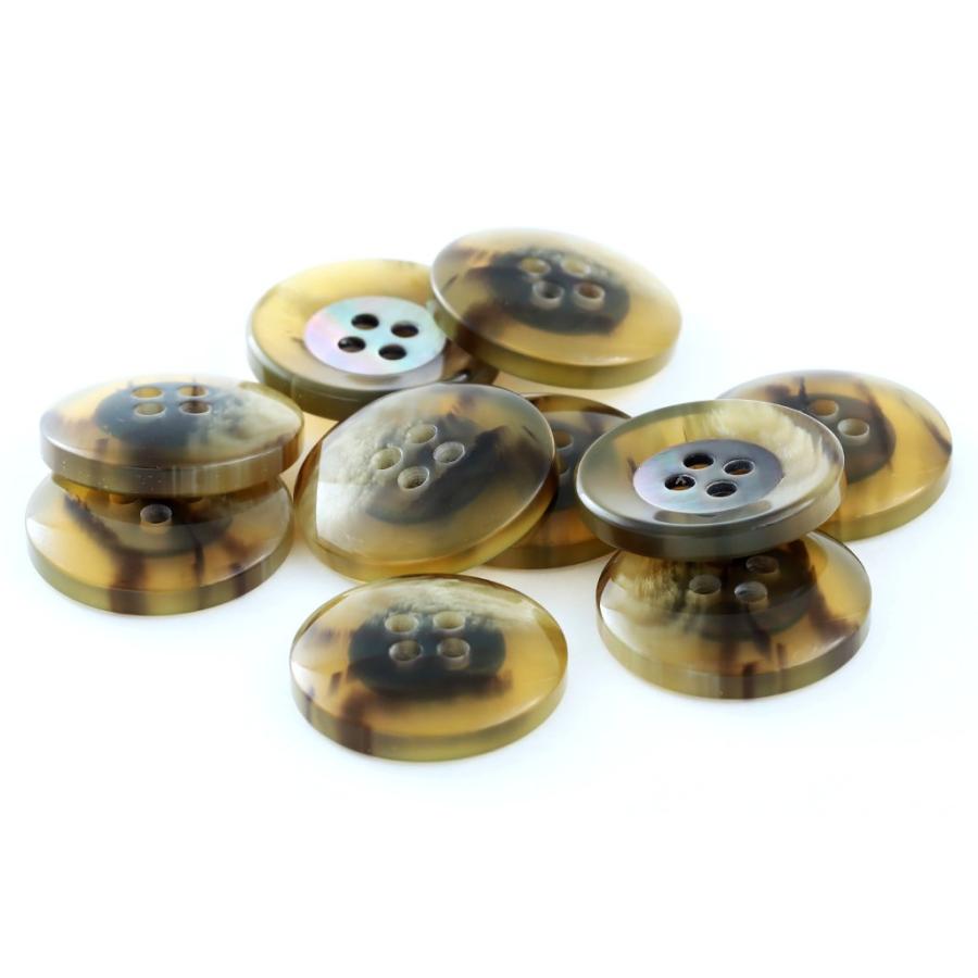 キール COLOR．41ライトブラウン系  15mm 1個から販売 ポリエステルと貝ボタンの組合わせ 紳士服スーツジャケットの袖口ボタン・袖ボタン シェルボタン |  | 01