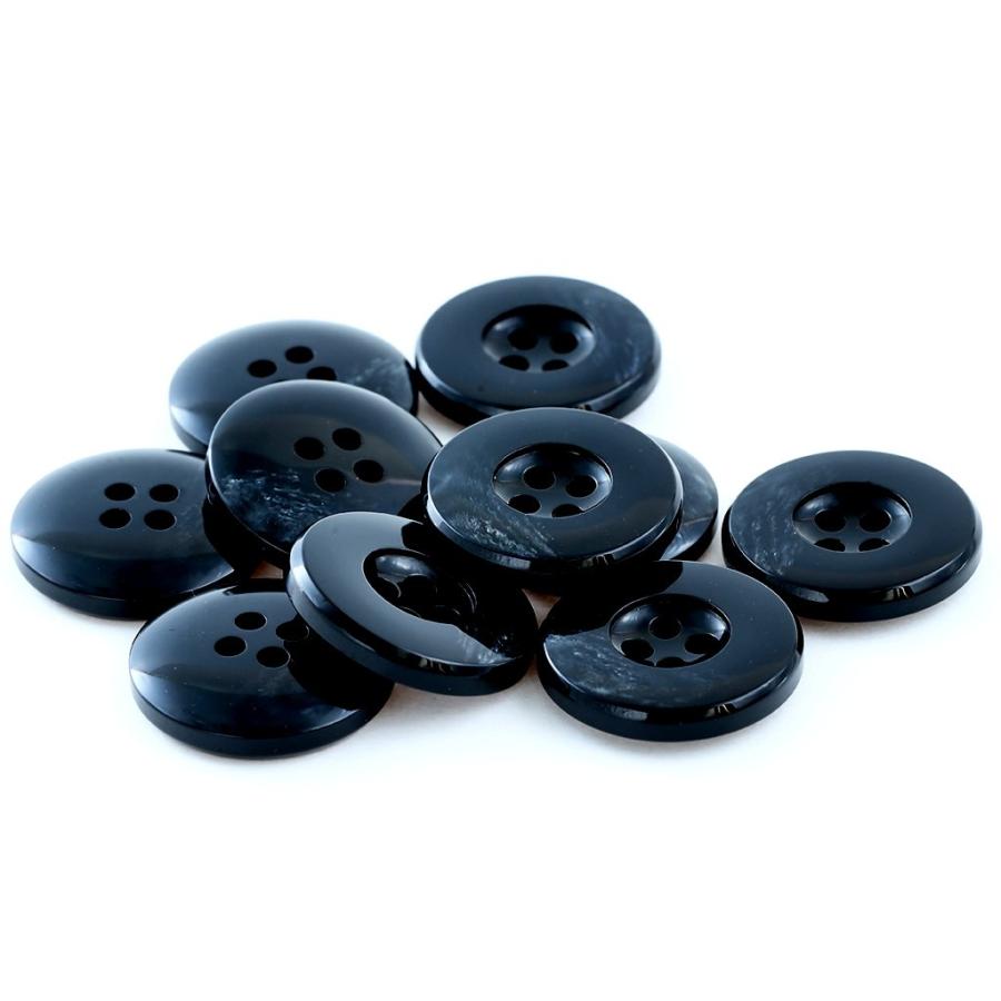 ボーデ COLOR．08ブラック系  20mm 1個から販売  紳士服スーツジャケットの前ボタン |  | 01