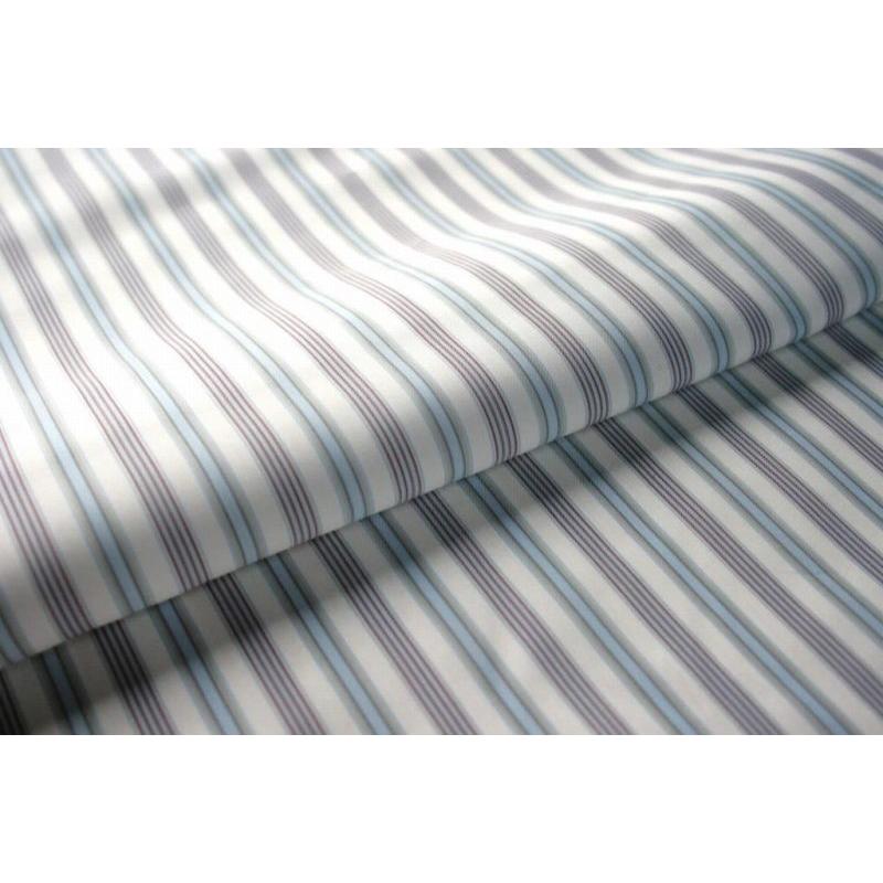 AQUAストライプ柄裏地 color.3-1 老舗テーラー御用達スーツ裏地専門店 スーツ用裏地 | 