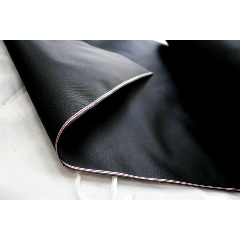100%シルク 本絹拝絹地 ハイケン地 タキシードやテイルコート、燕尾服の襟に使う厚みのあるサテン生地 |  | 02