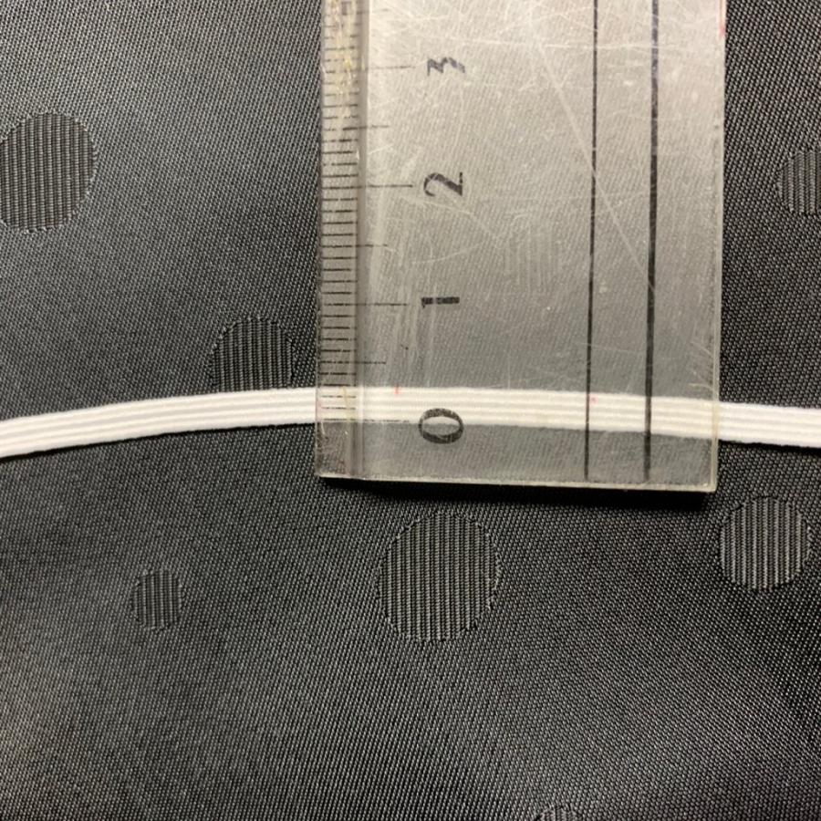 マスク用ゴム 平ゴム 4コールゴム長さ10m 白 3mm幅 日本製 簡易包装 マスクゴムにマスクごむ |  | 01