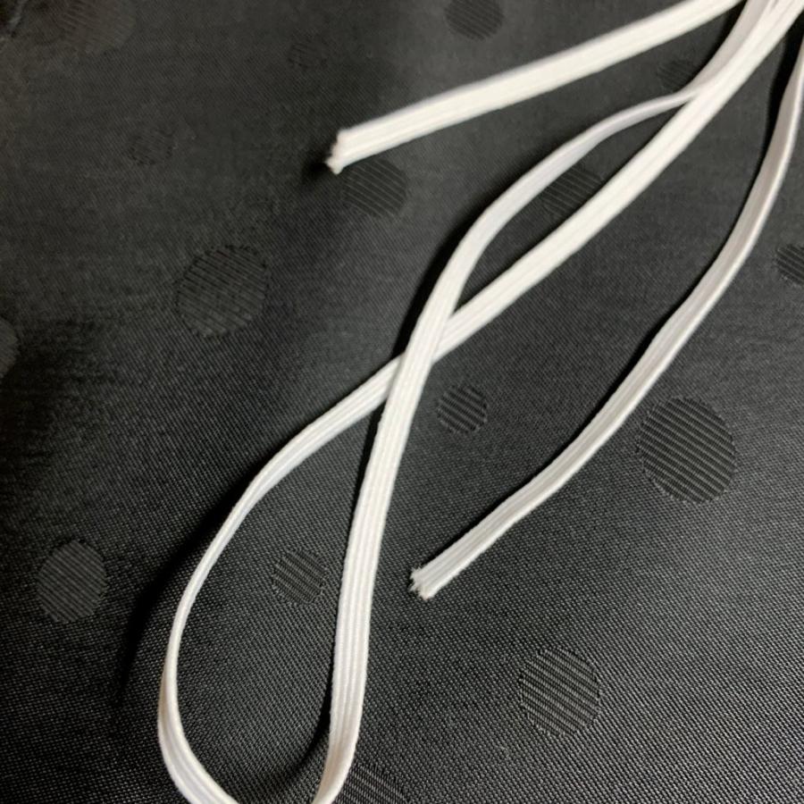 マスク用ゴム 平ゴム 4コールゴム長さ10m 白 3mm幅 日本製 簡易包装 マスクゴムにマスクごむ |  | 02