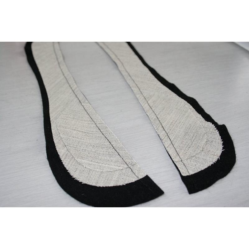 たれ綿二重バス黒　ゆき綿・裄綿ともいわれる袖山の形をよくしたり丸みを出す付属 |  | 01