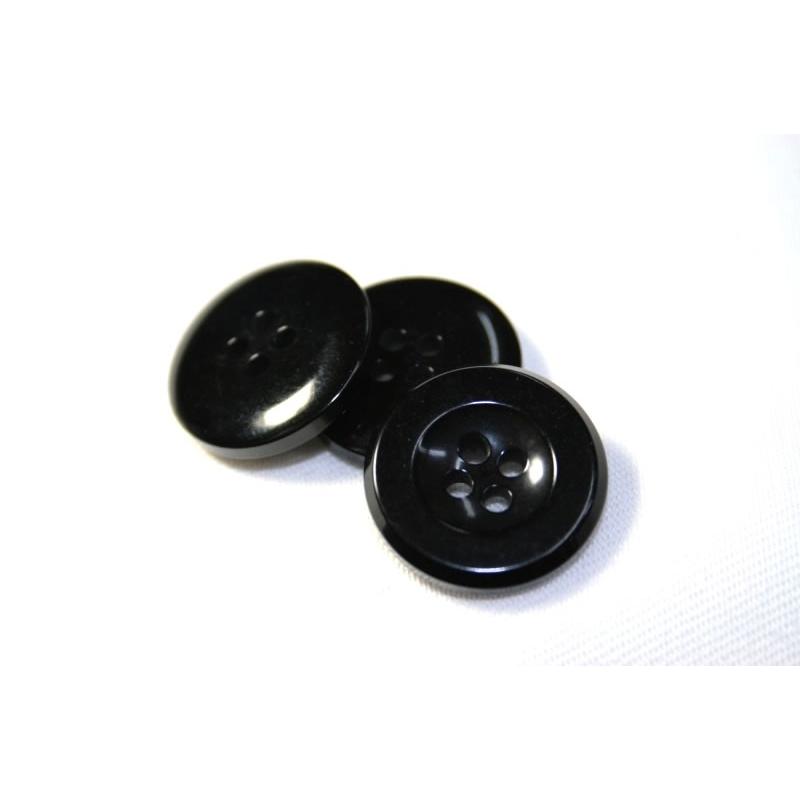 送料無料 303イタリーボタン COLOR．1 黒 15mm袖口・袖ボタン 老舗テーラー御用達スーツボタン専門店の高級ボタン |  | 01