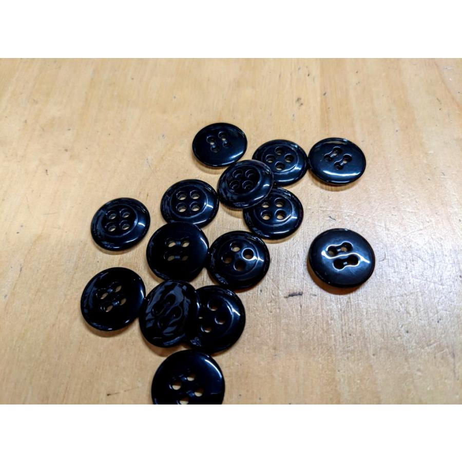 サスペンダー用ボタン1個辺り17.5mm(黒色) サスペンダボタン サスペンダーボタン | 