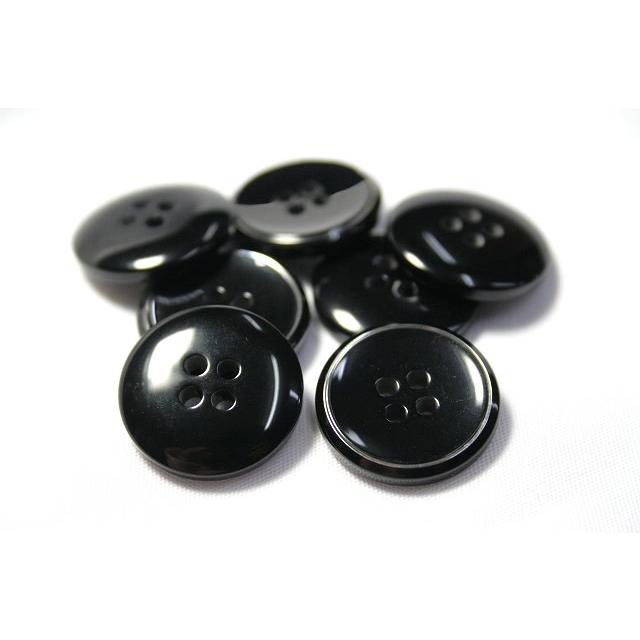 送料無料 サンダー 20mm color.09 ブラック  スーツジャケット前ボタン 老舗テーラー御用達スーツボタン専門店の高級ボタン |  | 01
